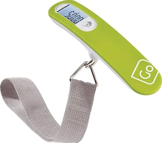 Go Travel Ultra Lightweight Digital Luggage Weighing Scales with backlight - Weighs up to 50Kg. (Ref 2000.101)