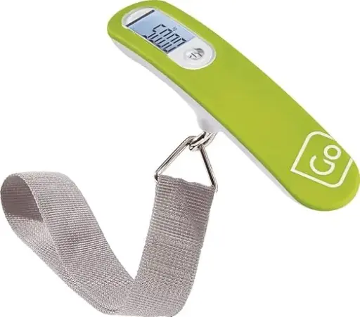 Go Travel Ultra Lightweight Digital Luggage Weighing Scales with backlight - Weighs up to 50Kg. (Ref 2000.101)